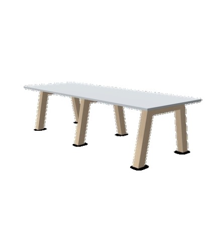 Hybrid vergadertafel laag
