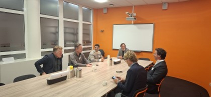 In gesprek met wethouder Boom op de Ondernemersavond