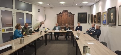In gesprek met wethouder Rebel op de Ondernemersavond
